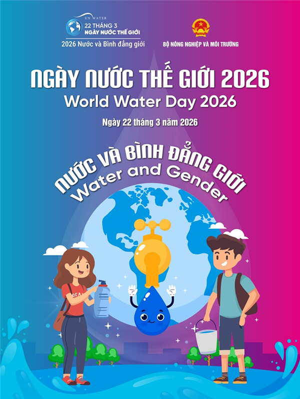 Tổ chức các hoạt động hưởng ứng Ngày Nước thế giới và Ngày Khí tượng thế giới năm 2026
